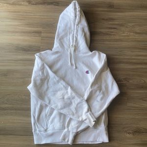 White champion hoodie
